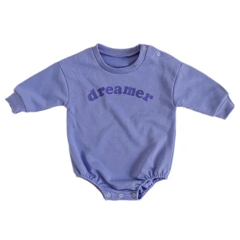 

Autumn Infant Baby Girls Boys Rompers Long Sleeve Letters Printing Kids Jumpsuit Rompers Outfits