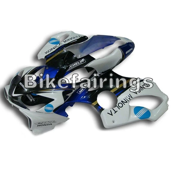 Мотоцикл Полный комплект обтекателя Для Honda CBR600F4i F4i 2004 2005 2006 2007 ABS пластик инъекции Carenes крышки-глянцевый белый синий
