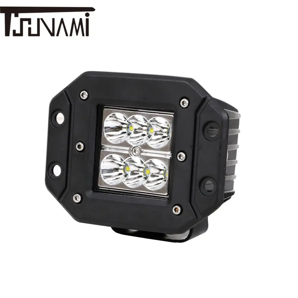 18W Offroad LED Light Bar Spot Beam Spotlight 9-32V DC For Jeep ATV UAZ SUV 4WD 4x4 Truck Tractor LED Work Light