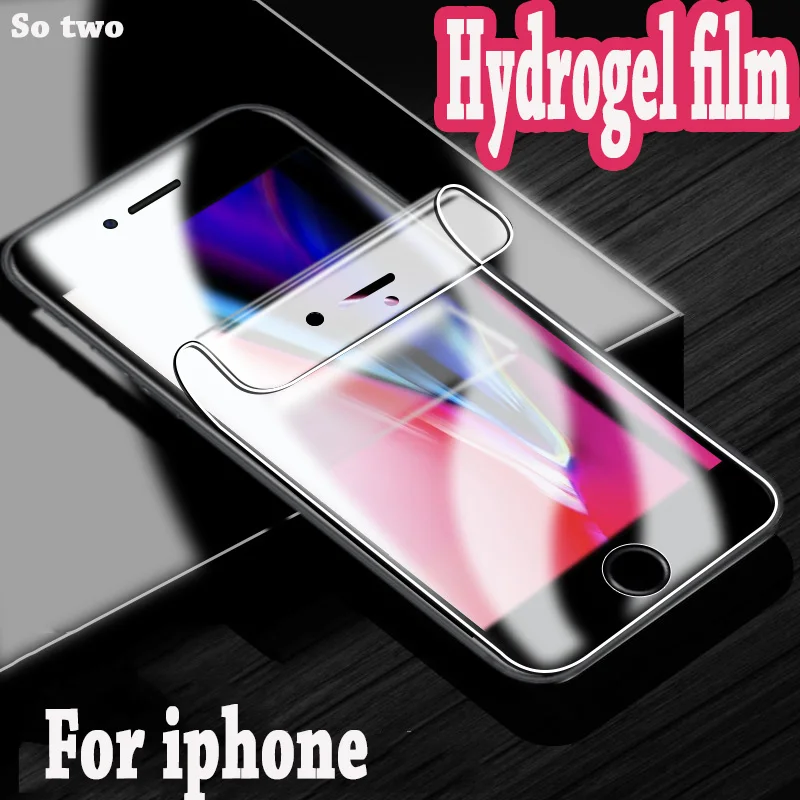 3Pcs Screen Protector Hydrogel Film For iphone 7 6 6s 8 Plus 11 Soft Protective X XR XS Max pro max Not Glass | Мобильные телефоны