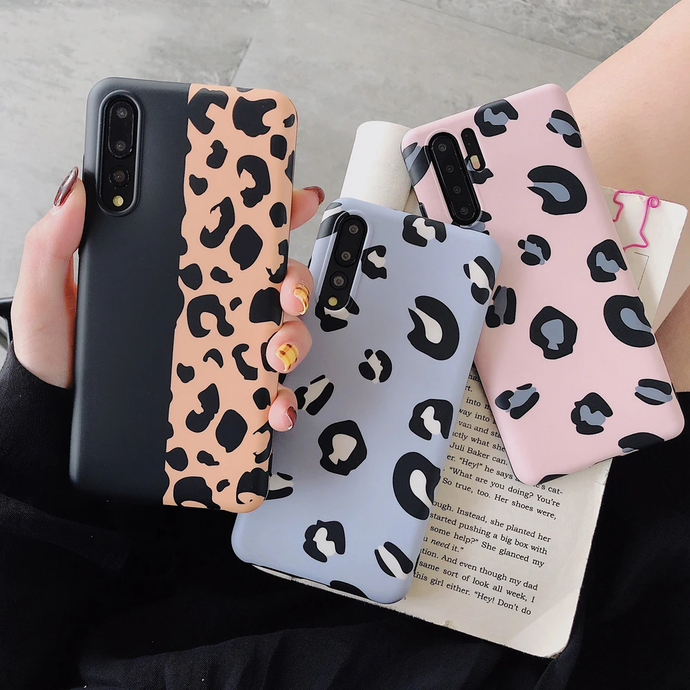 Матовый красочный чехол для телефона с леопардовым принтом Huawei Nova 2S 3 3I Mate 10 P10 P20