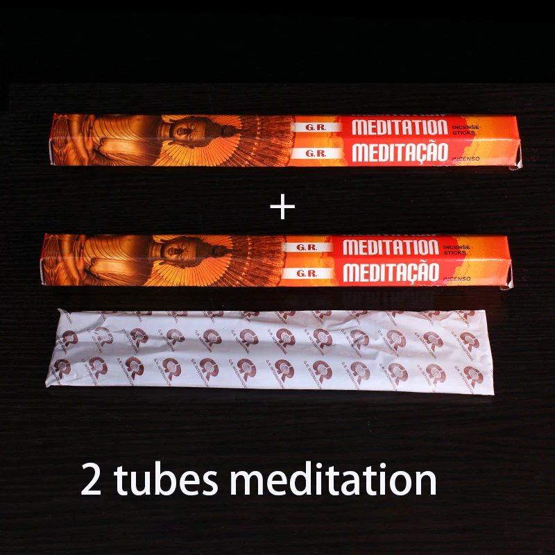 2 tubes Meditation Palo Santo ручной работы Индийские ароматические палочки высокое качество палочки благовония оптом гостиная ароматы для дома дропшиппинг буддийский - Аромат: 2 tubes Meditation