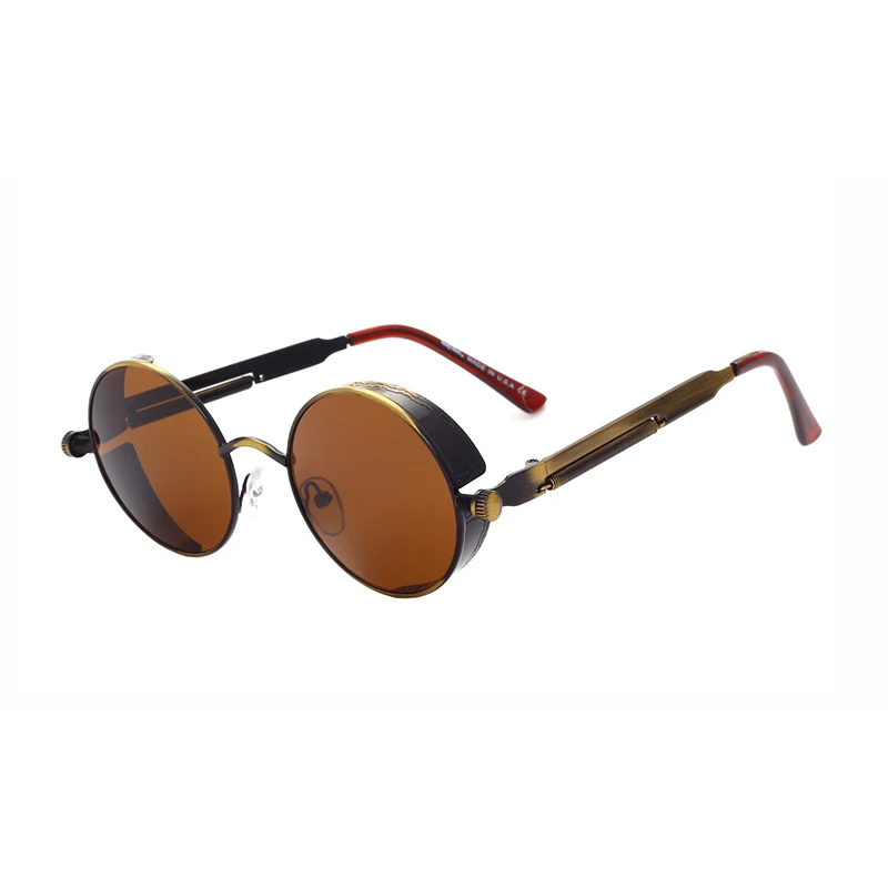 

Fashion Steampunk Sunglasses Women Retro Round Metal Sunglasses Female Flip Circular Vintage Sun CIRCLE Glasses for Men