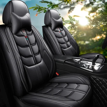 

Full Coverage Eco-leather auto seats covers PU Leather Car Seat Covers for hyundai creta ix25 elantra i30 i40 ix35 kona santa fe
