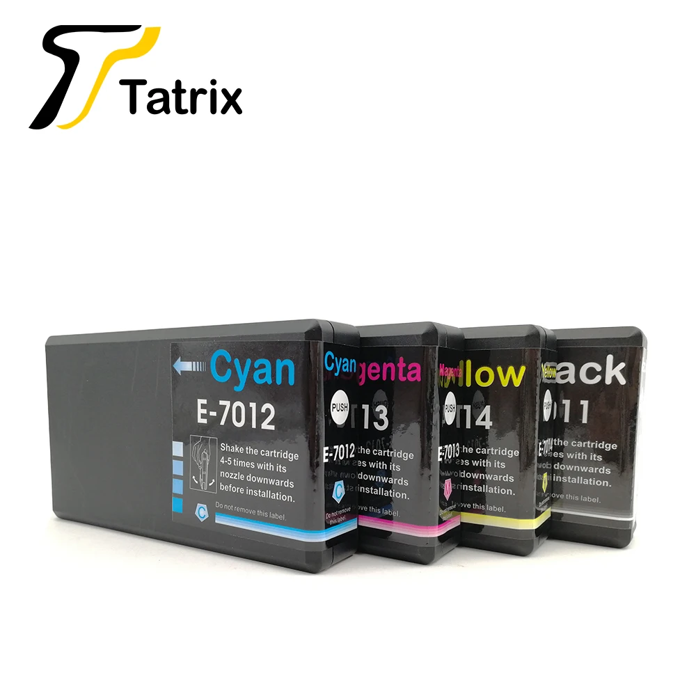 Tatrix 4PK для Epson T7011 T7012 T7013 T7014 патрон чернил принтера WP 4000 4015DN 4095DN 4500 4515DN