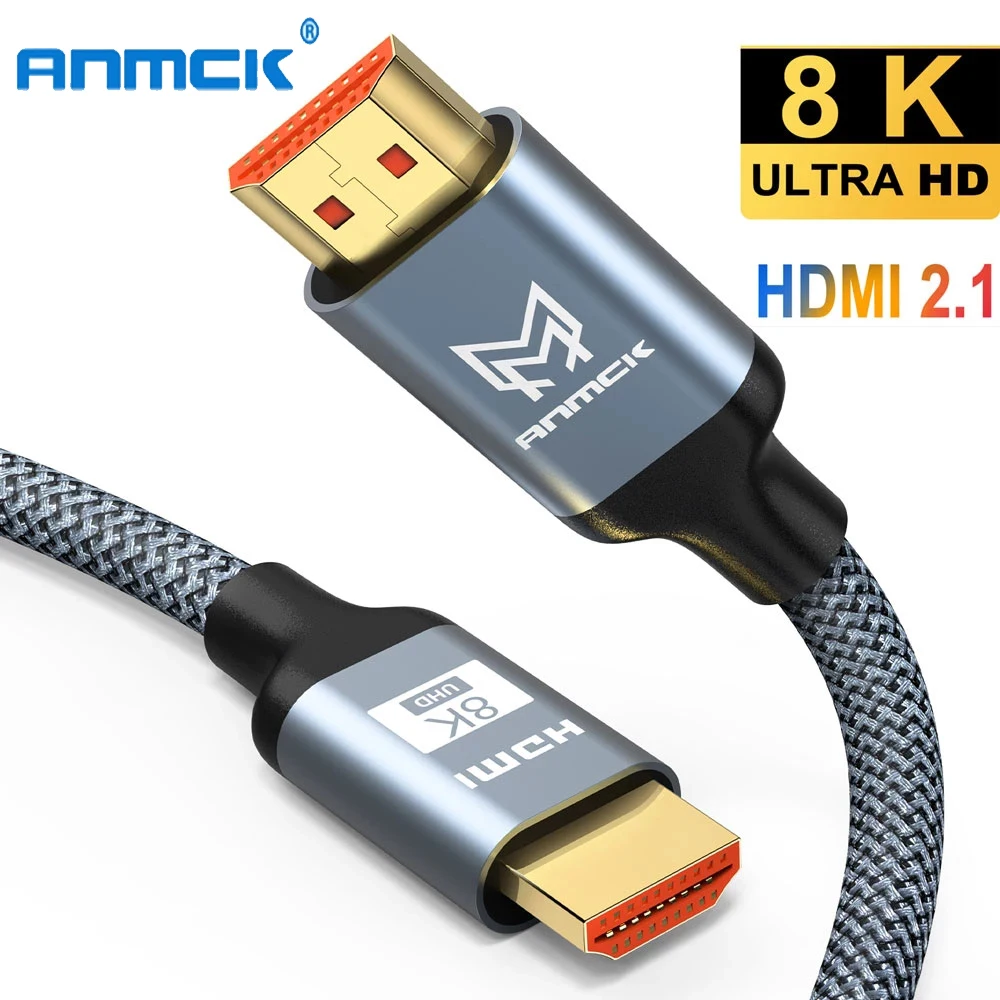High Speed HDMI-Compatible Cable Video Cables Gold Plated Plug 2.1 8K 60HZ 3D For Monitor TV Box Splitter Switcher 3m 5m | Электроника