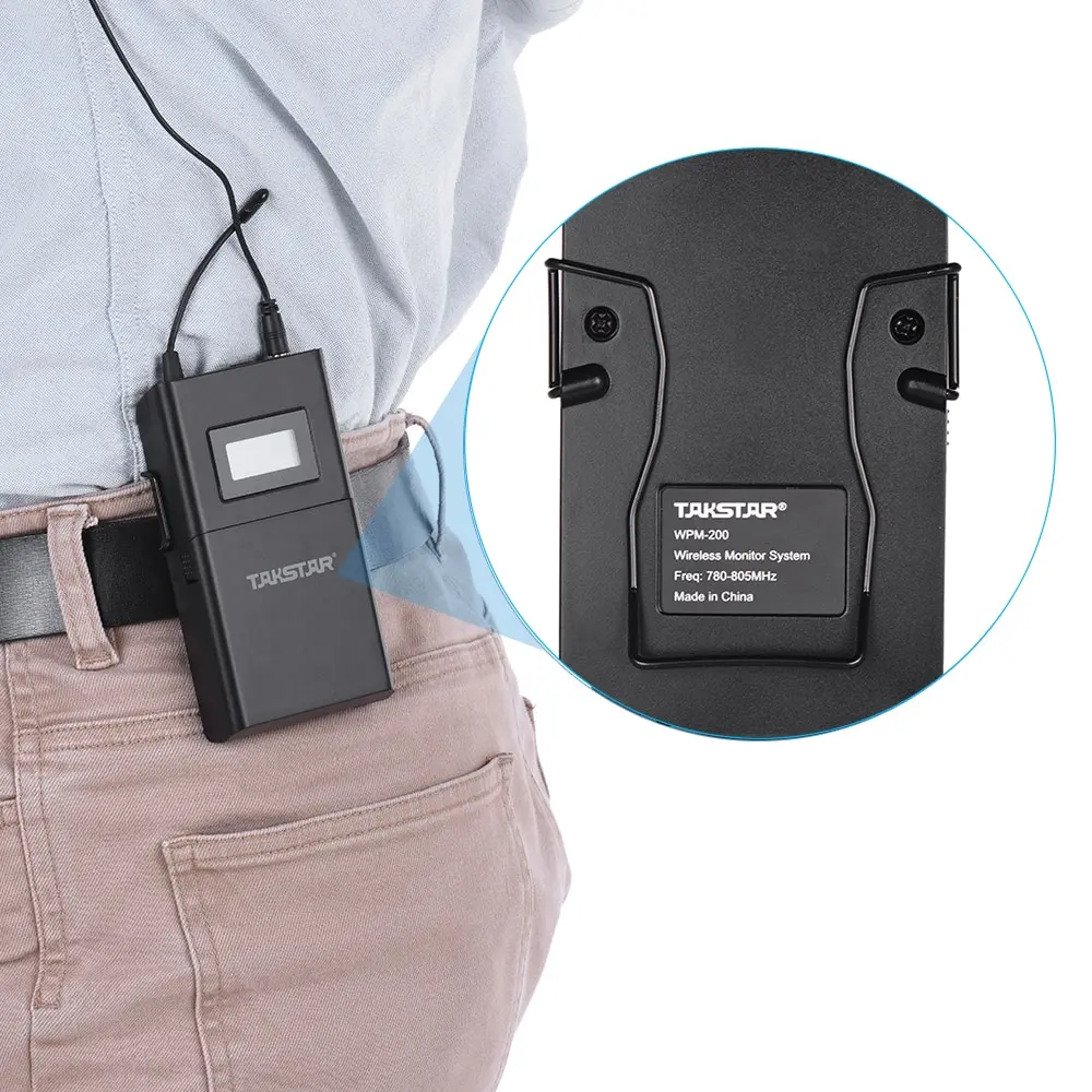 

New Takstar WPM-200 In Ear Monitor live system UHF Wireless Stereo 50m Transmission Distance Headset Transmitter Receiver