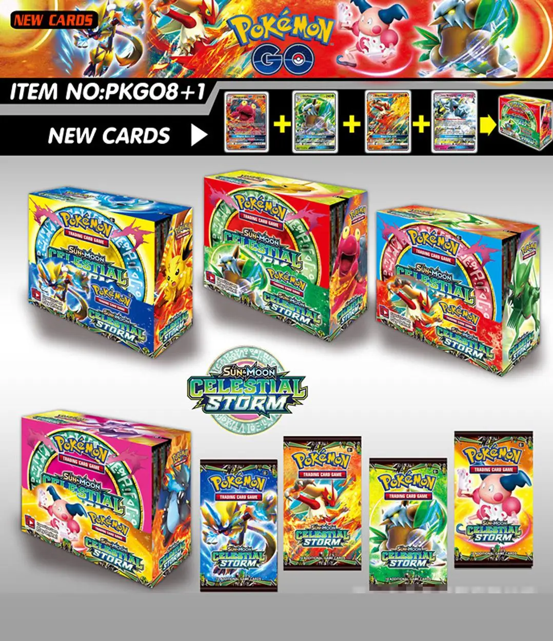 324 карт/коробка солнце и луна GX Мега Покемон Сияющие карты игры битва карт торговые карты игра детская игрушка «Покемон»