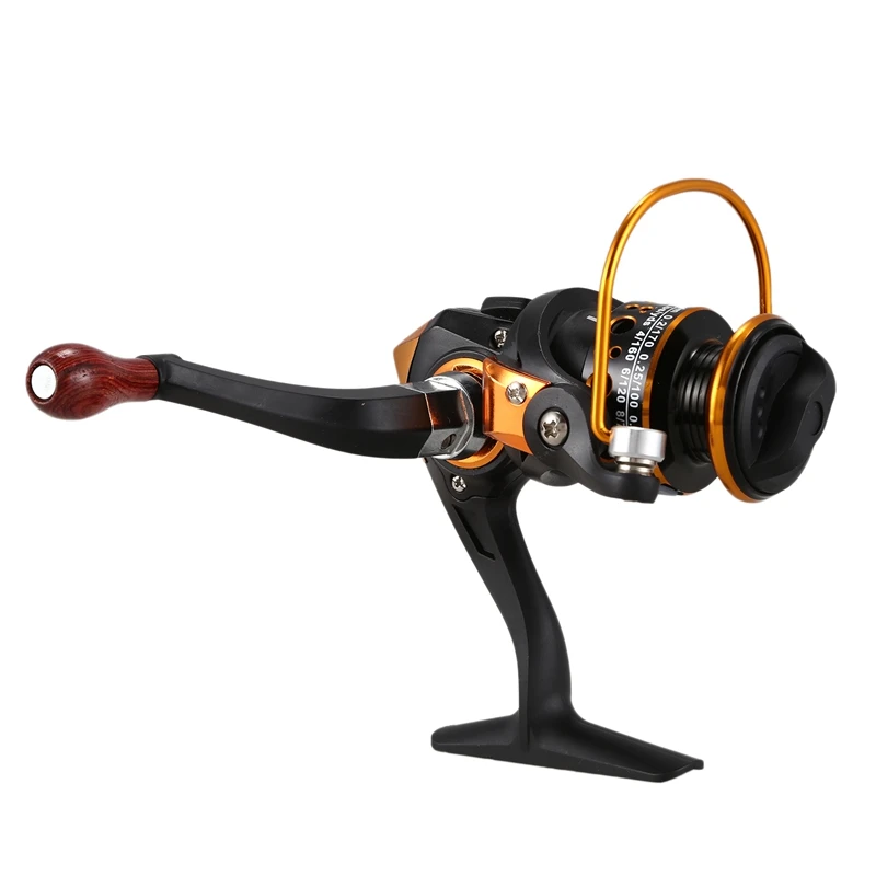 Мини спиннинговая катушка для зимней подледной рыбалки 12BB 5,2: 1 левосторонняя металлическая катушка из нержавеющей стали колесо мини Pesca, KF150 черный без зазора