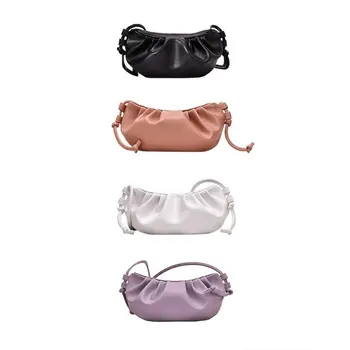 

Candy Color Shoulder Messenger Dumpling Bag Solid Color Shoulder Coin Phone Bag Female Small Ladies Handbag