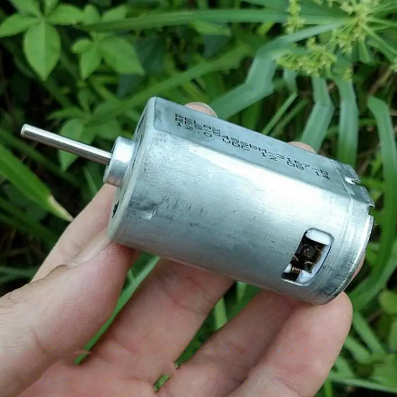 

DC 12V 18V 24V 12200RPM High Speed Large Torque Ball Bearing Mini RS-545 Electric Compensated carbon brush Motor 24mm long Shaft