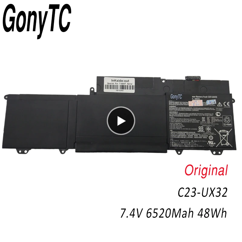 

GONYTC Genuine 7.4V 48Wh C23-UX32 battery for ASUS Zenbook UX32 UX32V UX32A UX32VD U38N UX32LA U38DT