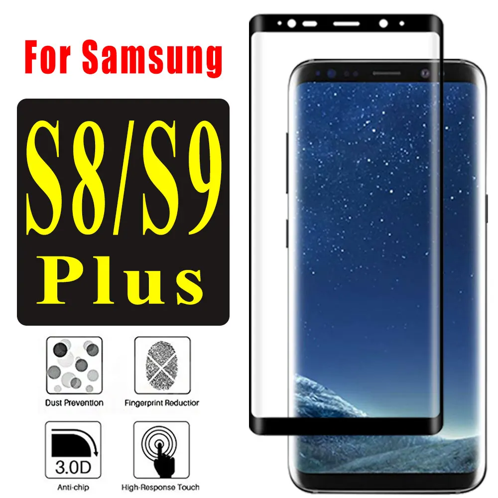 Защитное 3d стекло с полным покрытием для samsung s8plus защитная пленка galaxy s8 s9 plus s 8 9