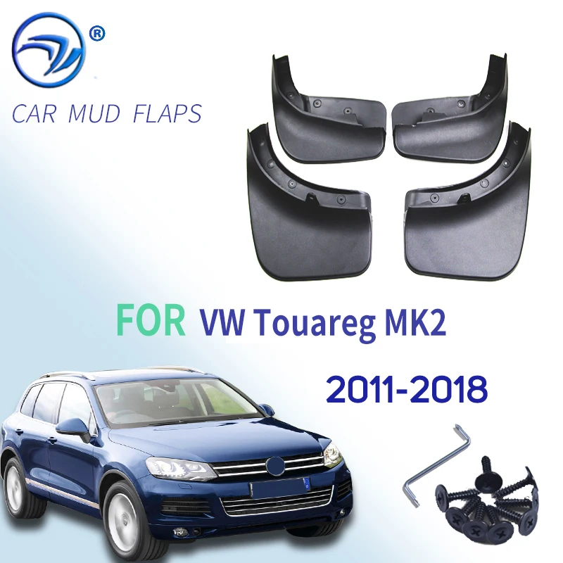 Комплект брызговиков для VW Touareg 2 Mk2 2011-2017 брызговики передних и задних 2012 2013 2014 2015