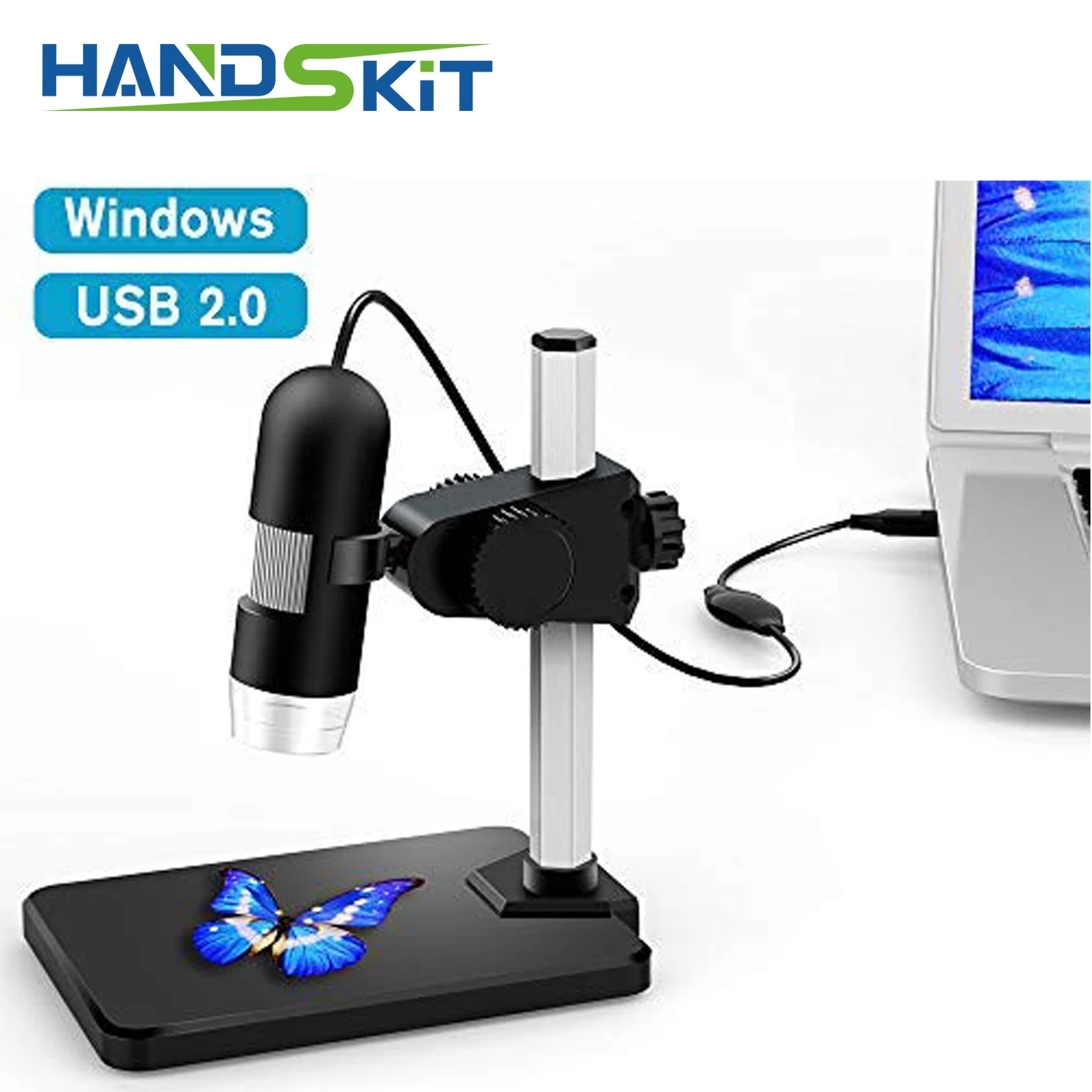 

USB 2.0 Digital Microscope, DEPSTECH 1 to 1000X Magnification Endoscope, 5X Zoom Mini Inspection Camera with 8 Adjustable LED