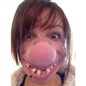 

Halloween Scary Mask Women Costume Props Halloween Half Face Party Decor Carnival Cute Ajustable Latex Funny Masks For Women Men