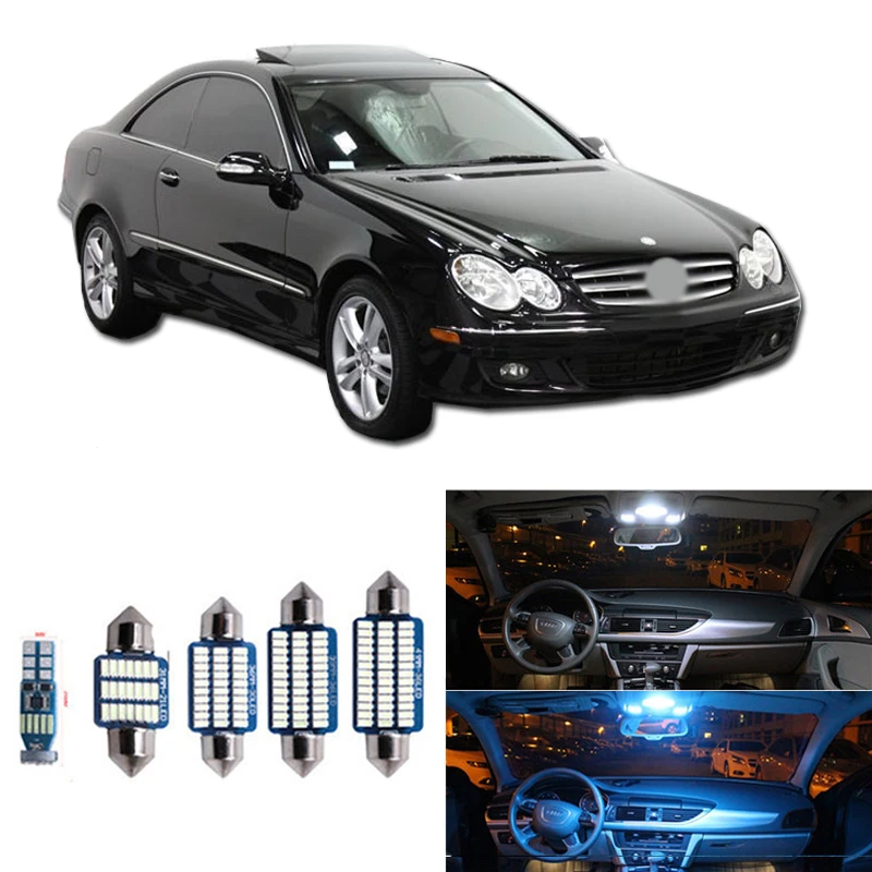16 шт. Canbus светодиодный комплект освещения салона автомобиля для Mercedes Benz CLK Class 2003