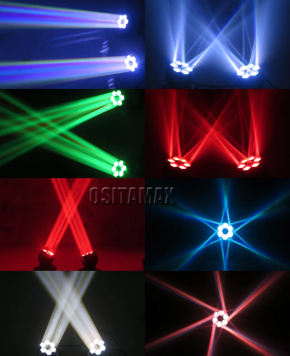 4 шт. DMX512 светодиодный мини-сценический светильник с подвижной головкой пчелиный глаз 6X15 Вт RGBW 4в1 вращающийся объектив светодиодный светильник для дискотеки для рождественской вечеринки s