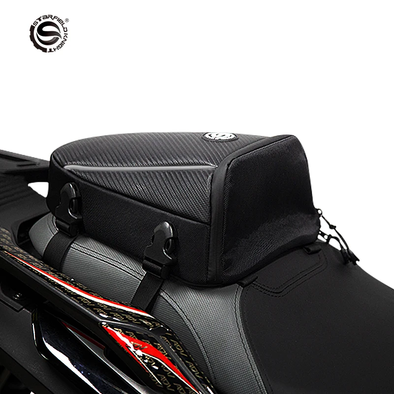 RiderZone Kunzum Motorcycle Tail Bag, Seat Bag, Rack Bag, Trail Pack for  All Bikes, 12 liters, Rigid Shape Even When Empty : Amazon.in: Car &  Motorbike