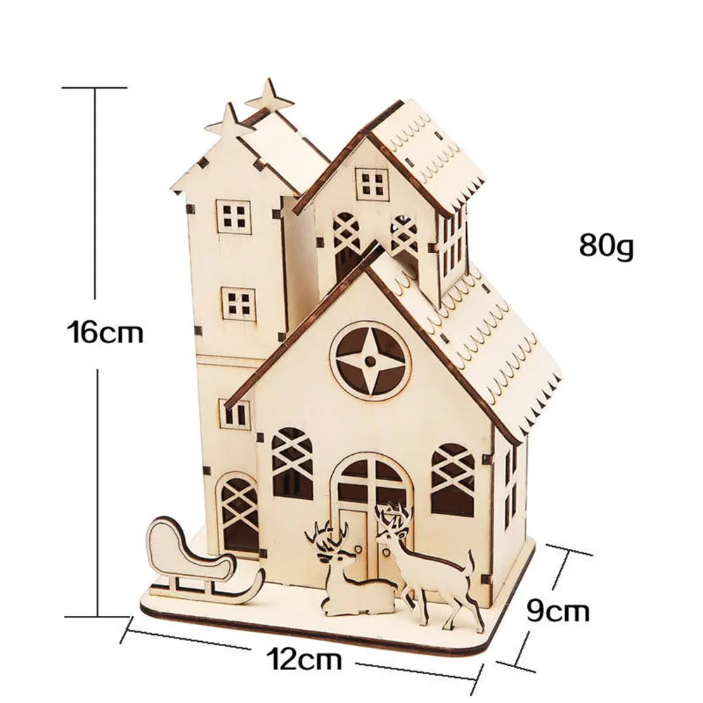 Деревянный Цветной декоративный светодиодный светильник с разноцветными ...
