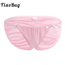 Горячие сексуальные мужские эластичные удобные трусики с бантиками, Трусики-бикини, мужское нижнее белье