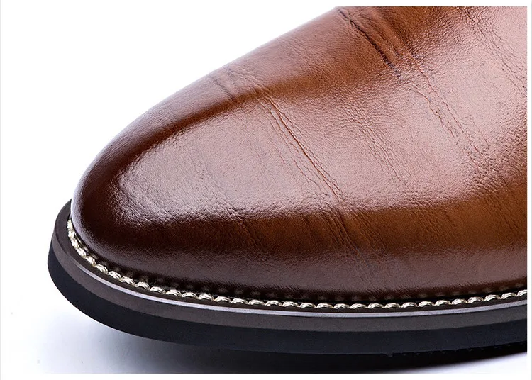 XingLin/роскошные мужские деловые кожаные туфли-оксфорды на шнуровке; большие размеры; высококачественные модельные мужские туфли-оксфорды; мужские Обычные туфли