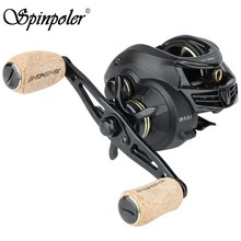 Spinpoler супер мощность 5,3: 1 Передаточное отношение baitcasing Катушка 8 кг тяга Приманка литья Рыболовная катушка для озеро, речная Рыбалка