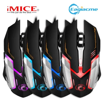 

Gaming Mouse 6 Button 2400DPI Wired Ergonomic Mouse Led With Macroprogramming Computer Mouse Silent USB PC Mice with Backlight