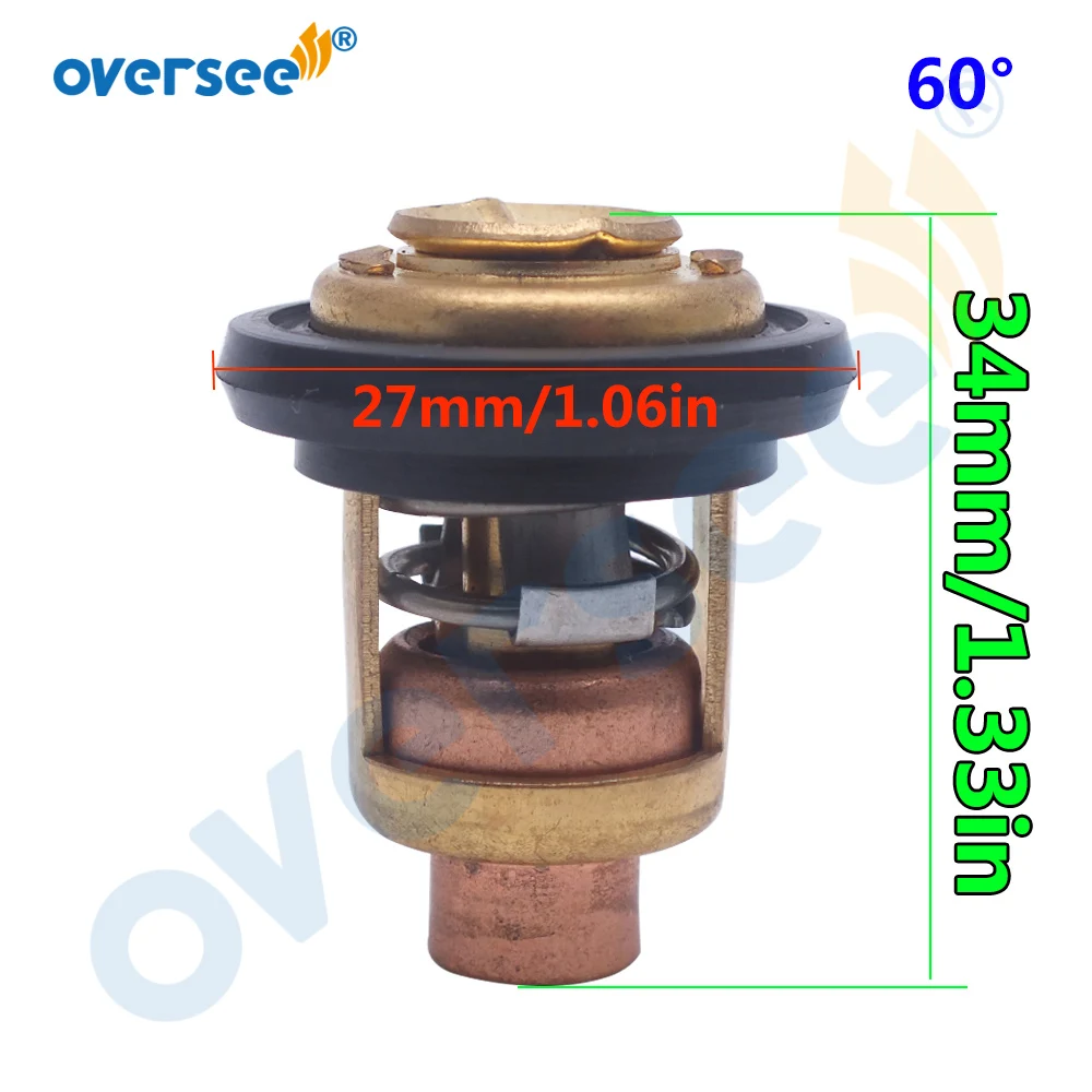Outboard thermostat 378065 thermostat & seal for Johnson outboard motor Evinrude OMC 484841,734841,5005440 60C/143F; Sierra 18-3553