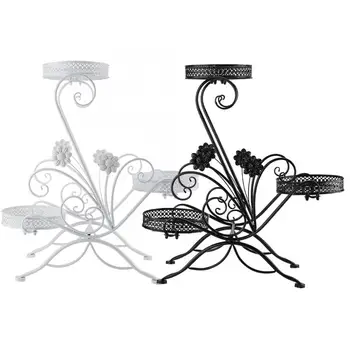 

Plant Stand 3 Tiers Iron Flower Pot Racks for Indoor Outdoor Balcony Living Room Plant Display Stand