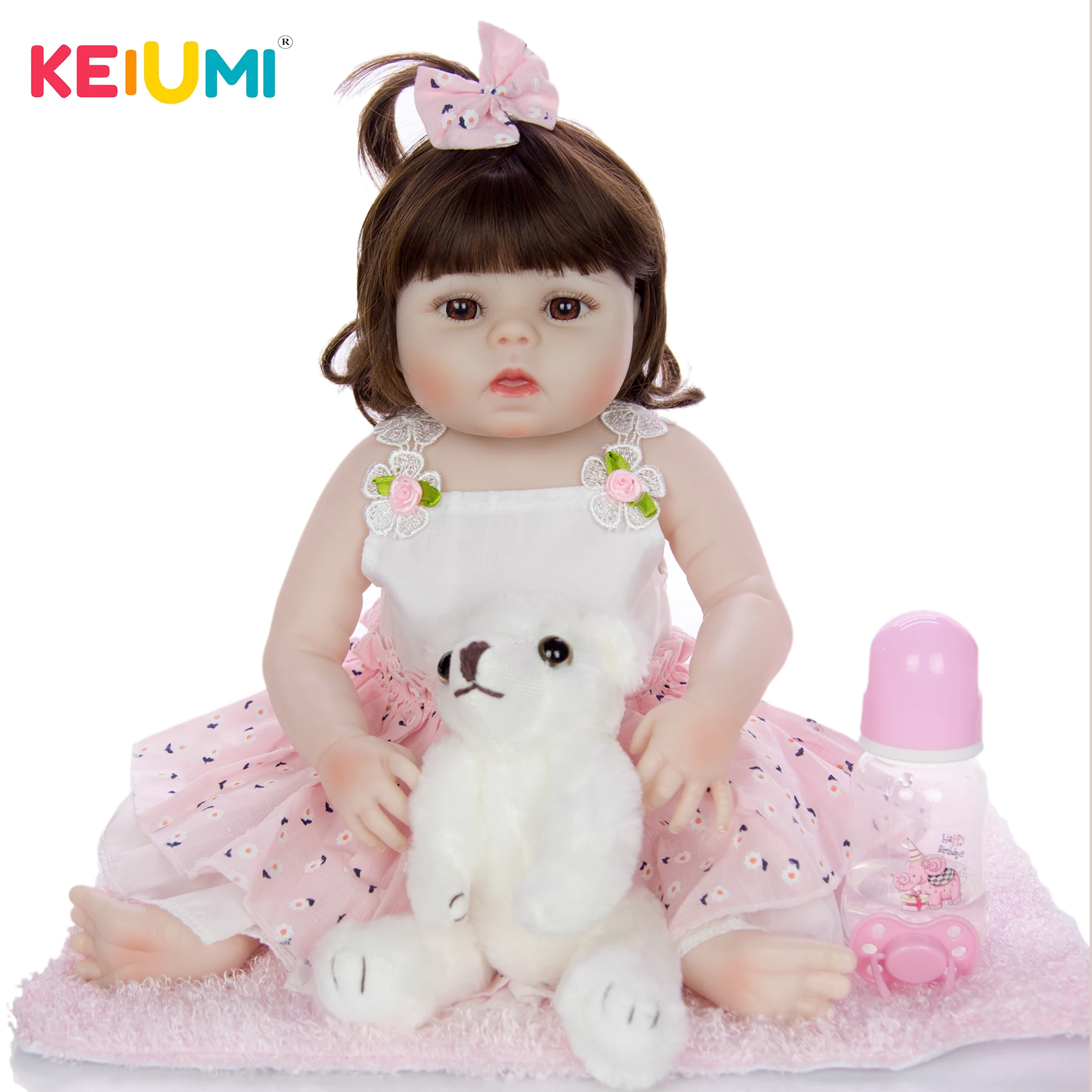 Реалистичные силиконовые куклы Новорожденные KEIUMI 19 дюймов детские игрушки для