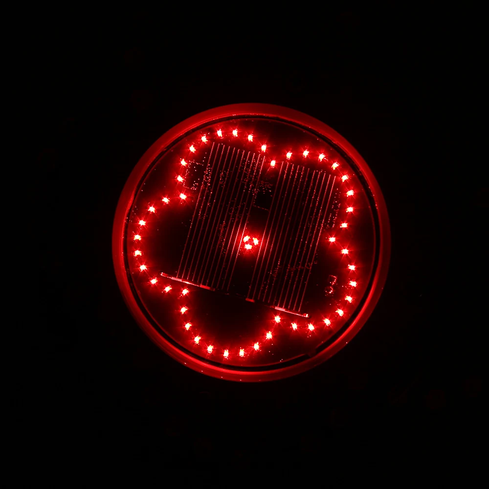 Red Eco-Friendly Durable Street 48LED Security Gutter Flower Disk Lights Solar Power Path Way Landscape Light Ground Lamp Home - Испускаемый цвет: Red