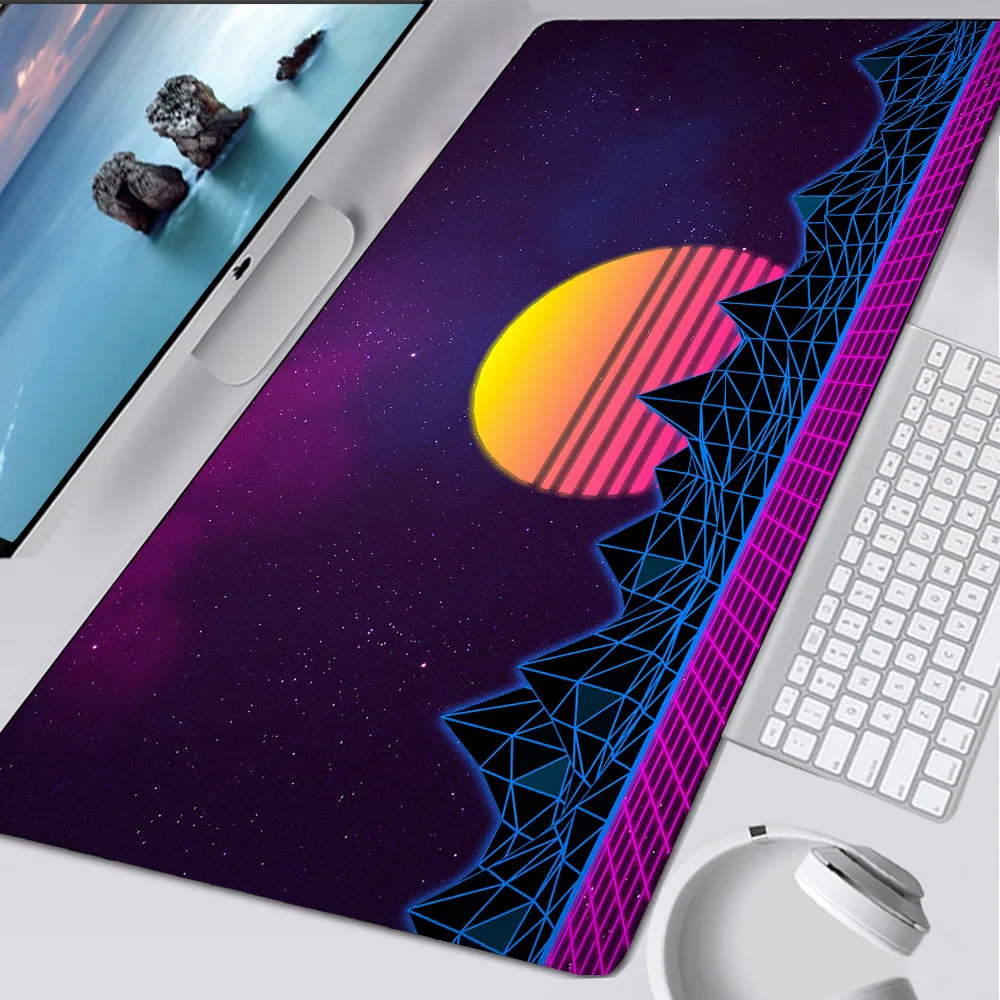 Коврик для мыши Retrowave набор художественного стола резиновый ковер фиолетовый