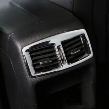 

Car Styling ABS Chrome Interior Armrest Box Rear Air Vent Outlet Cover Trim Stickers for Peugeot 3008 2013 2014 2015 Accessories