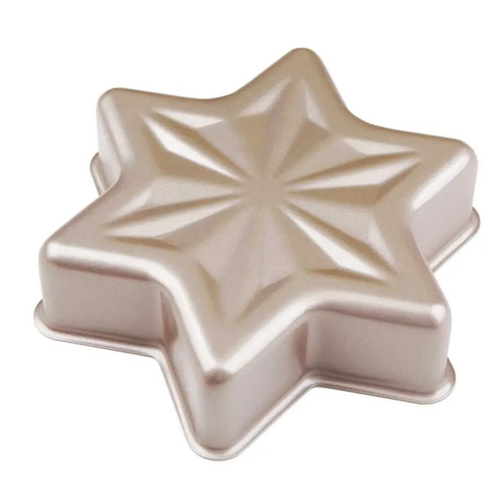 MyLifeUNIT Non-stick Snowflake Cake Pan Mold Bakeware Hex Star-Shaped Cake Bread Pan Kitchen DIY Baking Tools MyLifeUNIT Non-stick Snowflake Cake Pan Mold Bakeware Hex Star-Shaped Cake Bread Pan Kitchen DIY Baking Tools