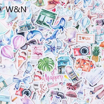 

40 Pcs/pack Travel Decorative Stickers Cute Stationery Scrapbooking DIY Diary Album Journal Sticker Lable School Supplies