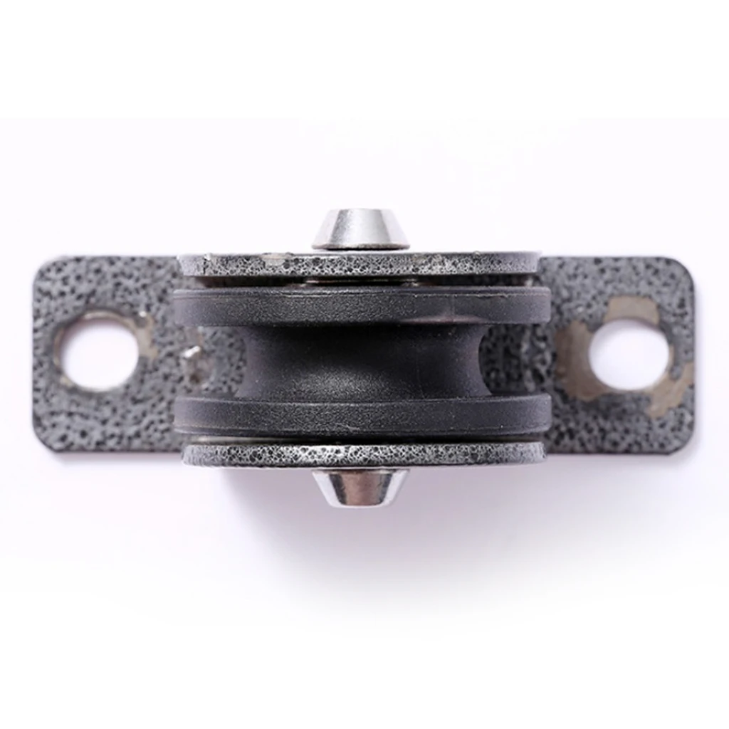High-Strength Fixed Pulley Block Single Wheel Lifting Rope Guide and Self-tapping Screw Fitness Equipments Accessories