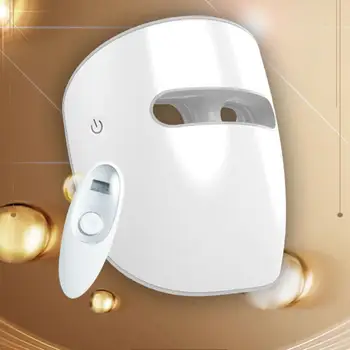 

Face Instrument Facial Mask Photon Therapy 120pcs LEDs Neck Skin Rejuvenation Anti Acne Wrinkle Beauty Treatment