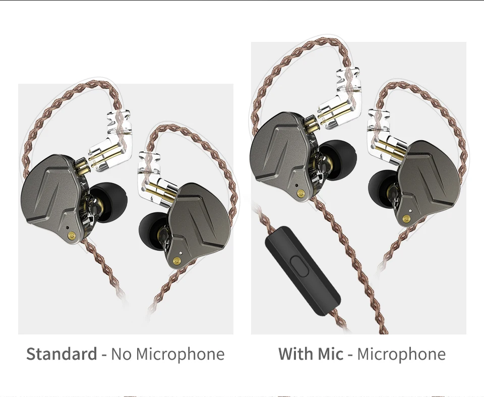 KZ ZSN Pro металлические наушники 1BA+ 1DD гибридные технологии HIFI басы наушники в ухо монитор наушники спортивные шумоподавление Гарнитура
