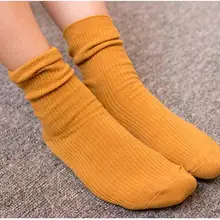 Корейский конфетных оттенков, женские носки, Трикотажные Хлопковые женские носки до лодыжки, Школьные носки для девочек, повседневные цветные носки Kawaii