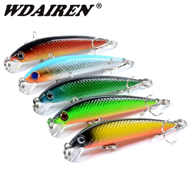 5pcs/lot 5.5cm 3.5g Fishing Lures Classic Style Minnow Fishing Bait Fishing  Tackle Fishing