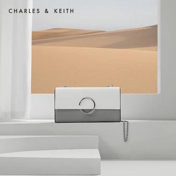 

CHARLES＆KEITH New Arrival for Spring Summer2020CK6-10680853Women's Shoulder Bag Decorative Metal Buckle Handbag fashion wallet
