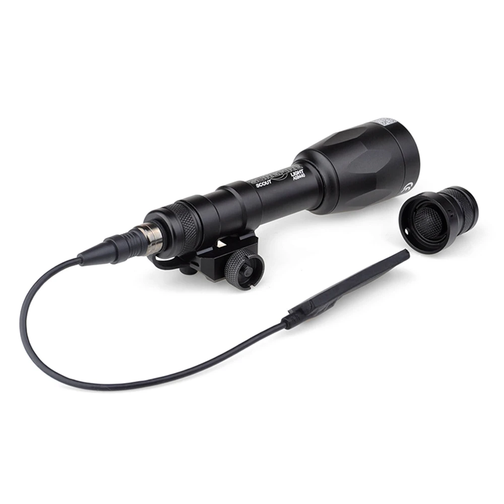 WADSN Surefir M600P 630 люменов светодиодный скаутский фонарик полная версия тактическое оружие для страйкбола свет с 20 мм Пикатинни Крепление - Цвет: Черный