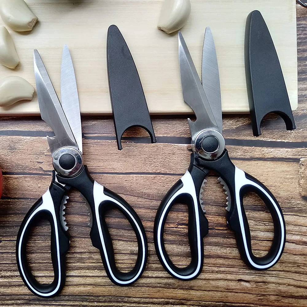 SHUOJI Multifunctional Kitchen Scissors Knives Detachable Stainless Steel  Shears Cooking Chicken Bones Strong Scissors Knife - AliExpress