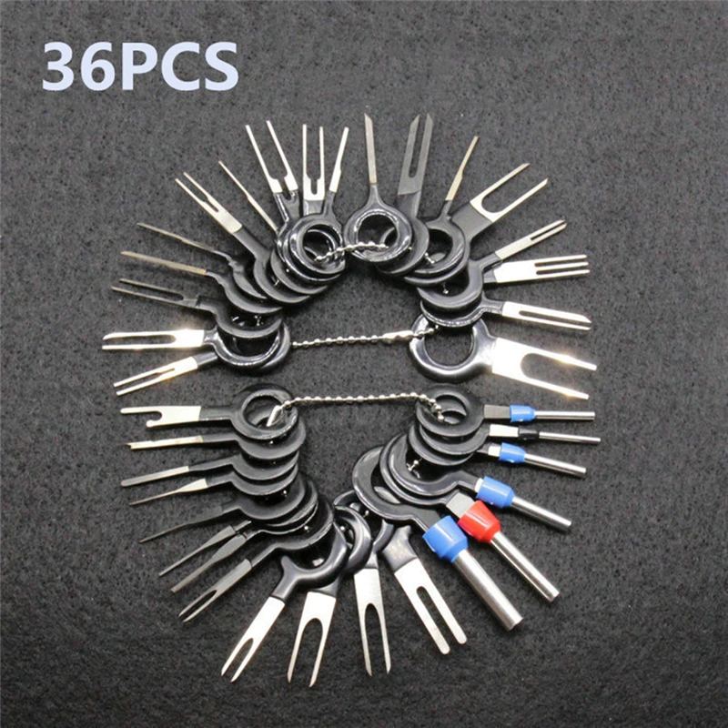 70 pcs/set Car Terminal Removal Tools Car Electrical Wiring Crimp Connector Pin Extractor Kit Auto Car Repair Hand Tool Plug Key