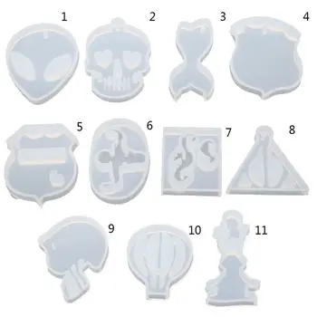 

DIY Crystal Epoxy Silicone Mold High Mirror Hot Air Balloon Triangle Shape Molds