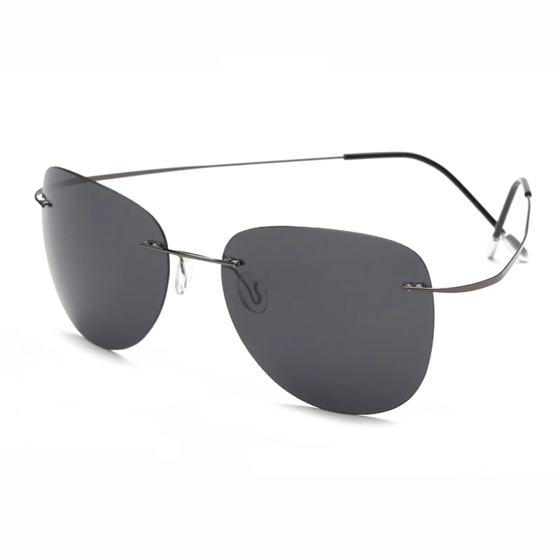 Титановые поляризационные очки Polaroid супер легкие брендовые дизайнерские очки без оправы Polaroid Gafas мужские солнцезащитные очки