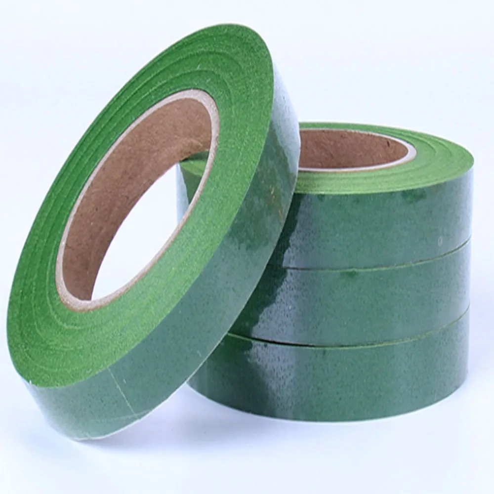 Dark Green Цветочные ленты украшения цветной шелк оберточная бумага для цветов ручной работы DIY Материал 12 мм - Цвет: Dark Green