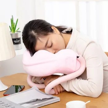 

New Style Lazy Holder U-shape Pillow Napping Pillow Memory Foam Neck Neck Guard Back Cushion Mobile Phone Stand 2020