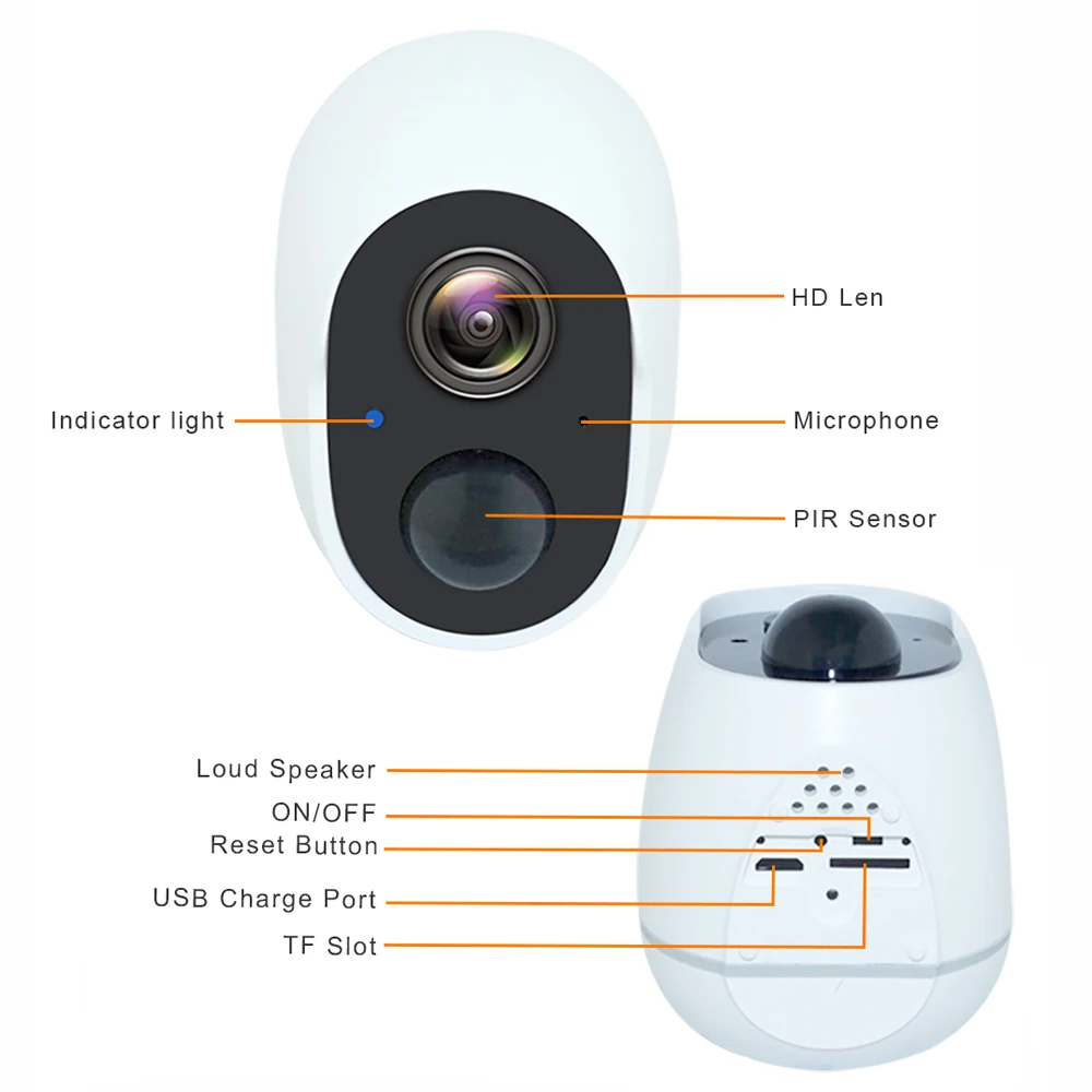 Zewnętrzne Wifi kamera telewizji przemysłowej 1080P niska moc akumulator kamera PIR wykrywanie ruchu bezprzewodowa kamera bezpieczeństwa IP Survilliance 6 Zewnętrzne Wifi kamera telewizji przemysłowej 1080P niska moc akumulator kamera PIR wykrywanie ruchu bezprzewodowa kamera bezpieczeństwa IP Survilliance 6